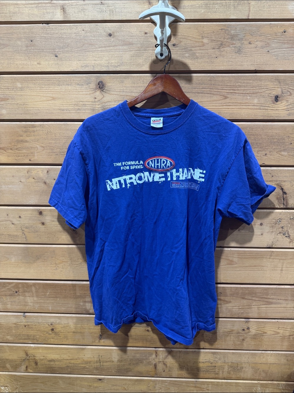 Anvil Blue NHRA Nitromethane Graphic Tee - Men